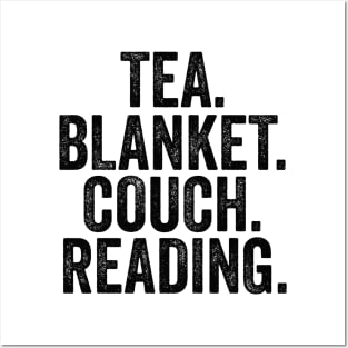 Tea Blanket Couch Reading Posters and Art